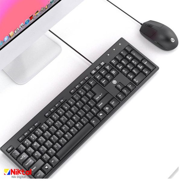 ASUS adol wired mouse and keyboard set, model KM002